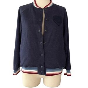 Ellen DeGeneres EV1 Heart Varsity Bomber Jacket Women’s Large